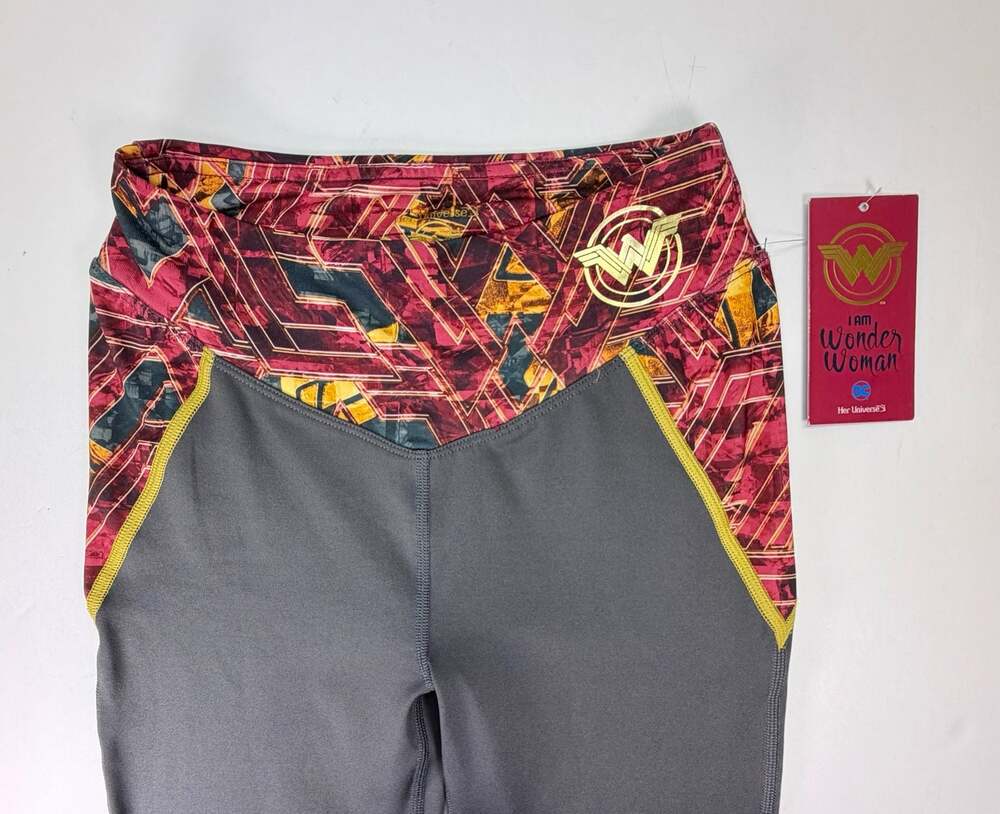 Her Universe DC Comics Wonder Woman Athletic Leggings with Waistband Logo